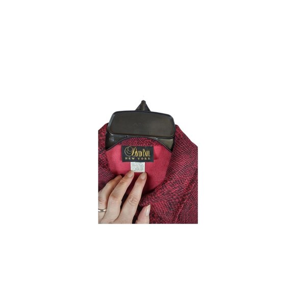 Vintage David Paul coat jacket red women's size medium - Picture 7 of 12